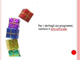 “Le tradizioni contadine” 22 dicembre e 3 gennaioSpettacolo curato dalla “Compagnia Stabile di Alberobello” sulla tradizione contadina e le sue quattro stagioni. Lo show, che vede il coinvolgimento di circa 15 figuranti in costume, si apre con l’allestimento di una scenografia che riproduce la vita in un villaggio rurale pugliese e che, pian piano, accompagna gli spettatori nella mietitura del grano, nella raccolta delle olive e nelle altre fasi che caratterizzavano il mondo contadino della nostra regione.Spettacolo per adulti ma in grado di incuriosire tanto i più piccoli. “I dolci della Befana”30 dicembre e 5 gennaioIntramontabile leggenda per i genitori, affascinante scoperta per i più piccoli, la Befana incontrerà i bambini facendogli dono di dolci ed altri gadget.