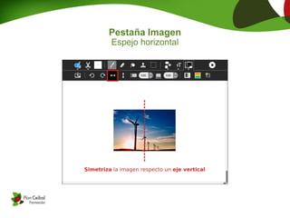 Pestaña Imagen
Espejo horizontal
 