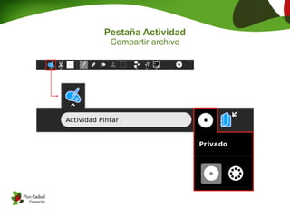 Pestaña Actividad
 Compartir archivo
 