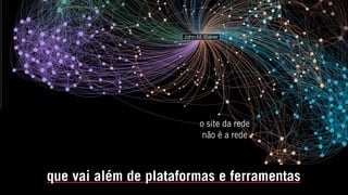 o site da rede
não é a rede
que vai além de plataformas e ferramentas
 