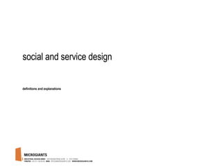 social and service design ,[object Object]