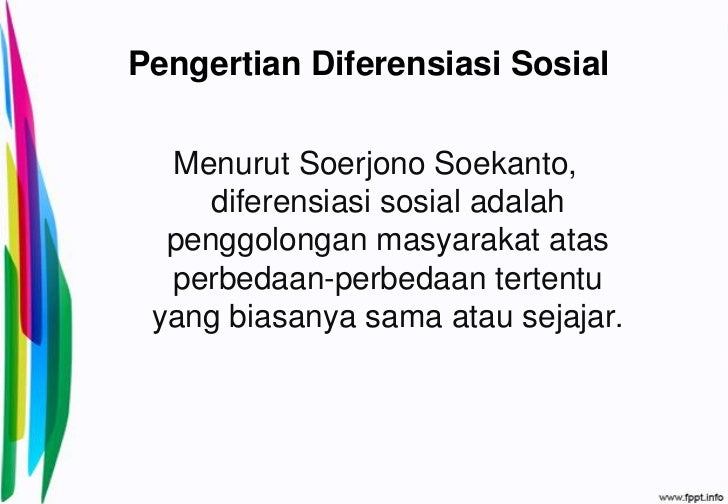 Pres Sosio Diferensiasi Sosial