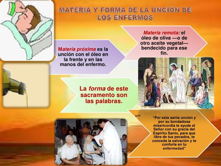 Elementos Del Sacramento De La Uncion De Los Enfermos