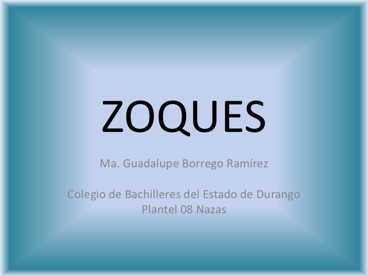 Cultura Zoques