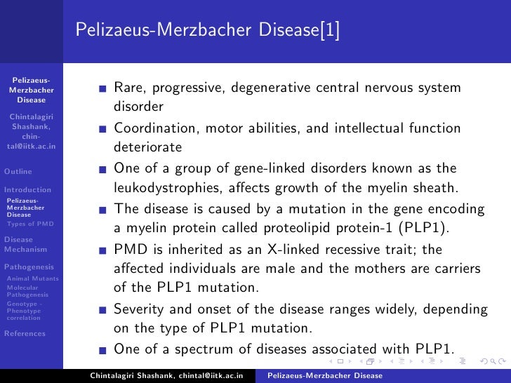 Pelizaeus–Merzbacher disease