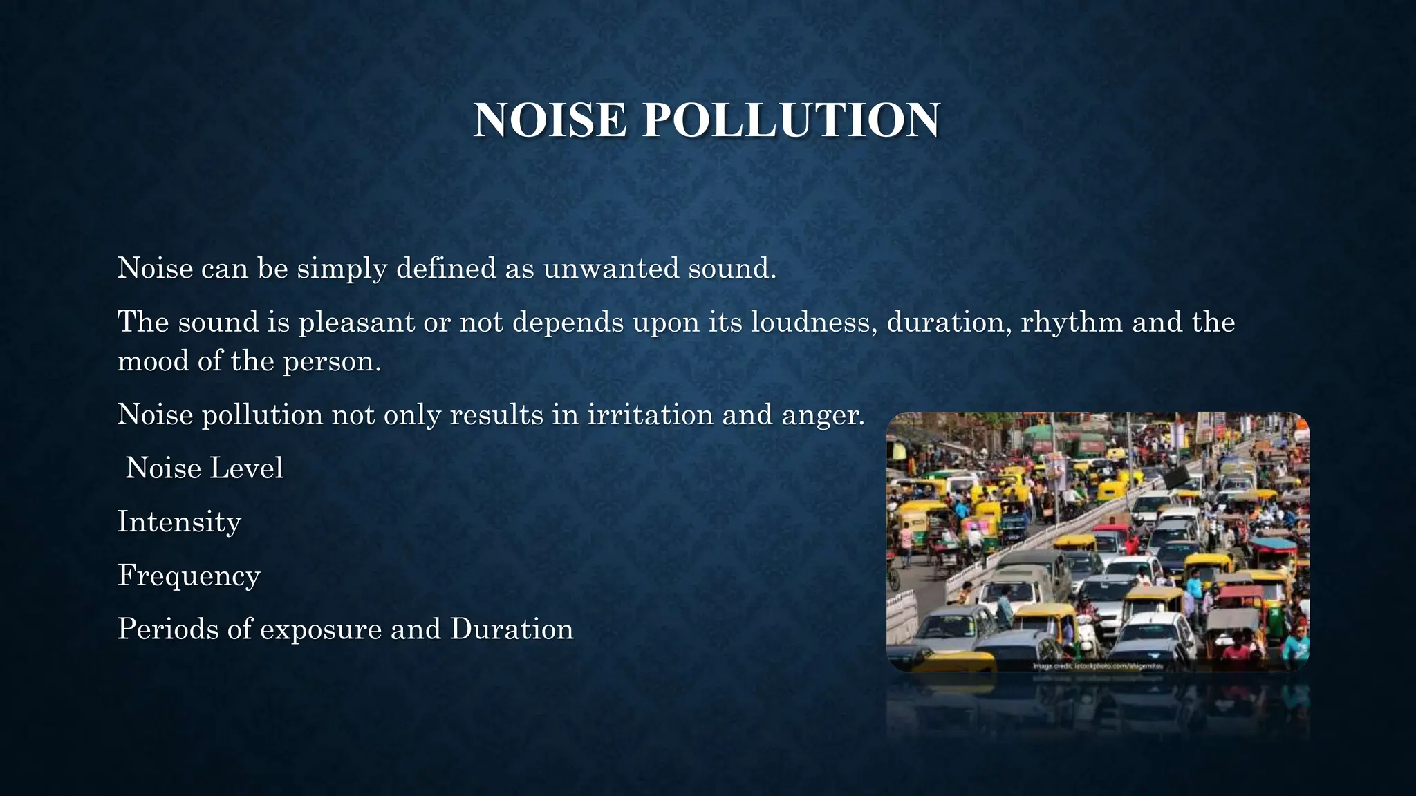 Air pollution soli pollution water pollution noise pollution land ...