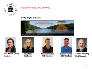 130 students got iPads launched in 2012130 students got iPads launched in 2012
Anders Norberg
PhD Student
http://iml.edusc...