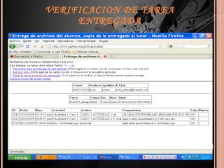 VERIFICACION   DE TAREA   ENTREGADA 