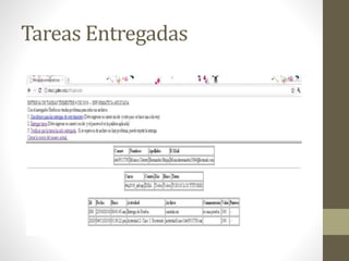 Tareas Entregadas
 