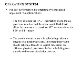Hyper Threading technology | PPT