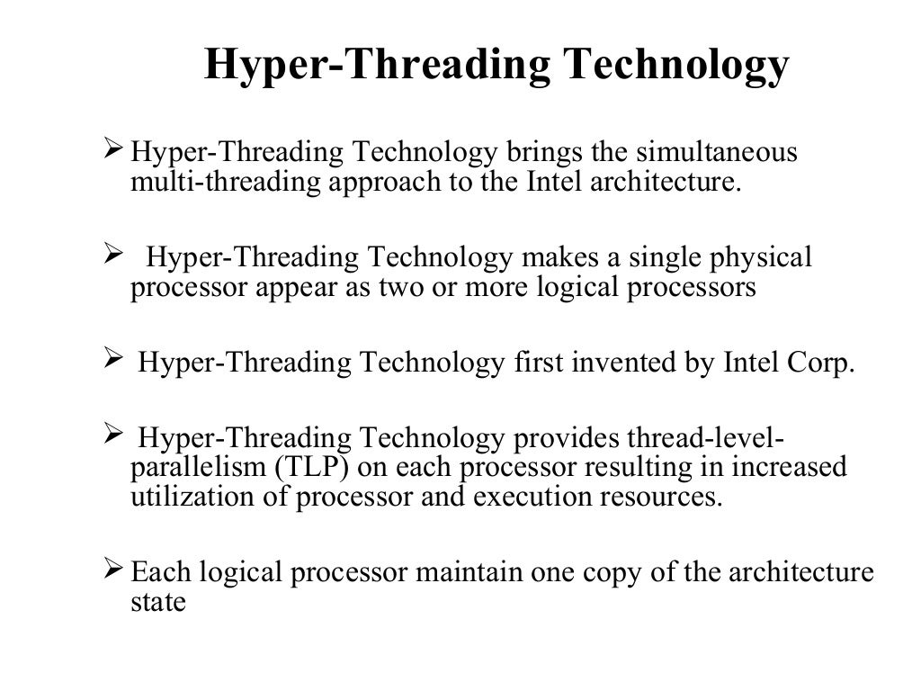 Hyper Threading technology