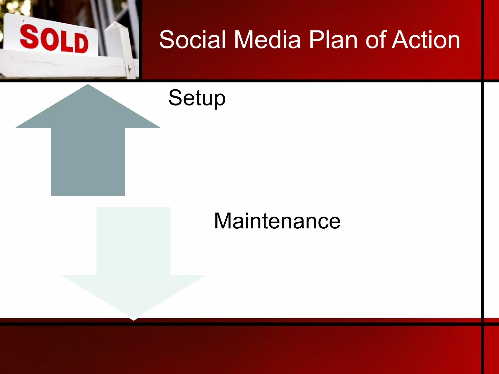 Social Media Plan of Action Setup Maintenance 