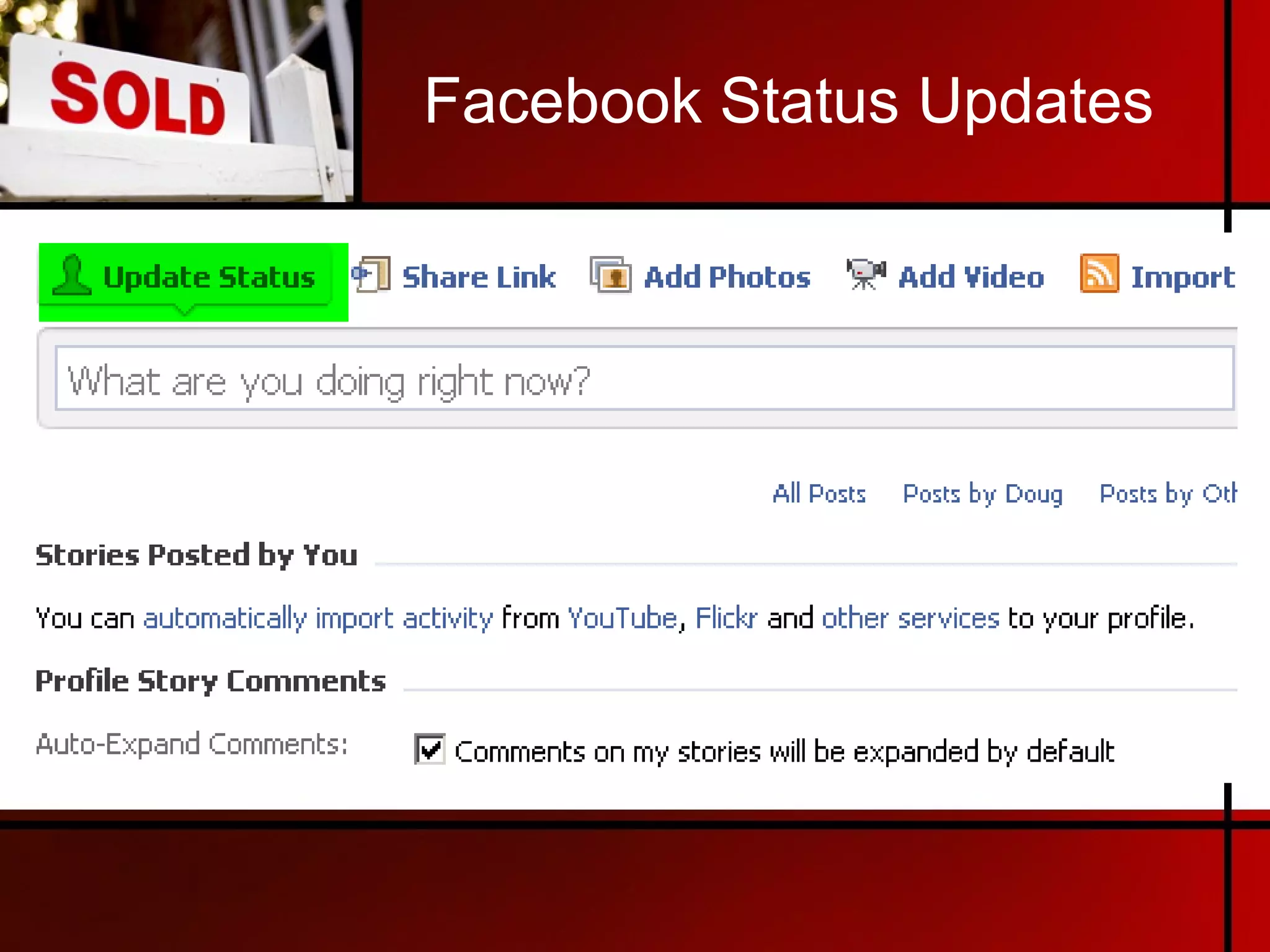 Facebook Status Updates 