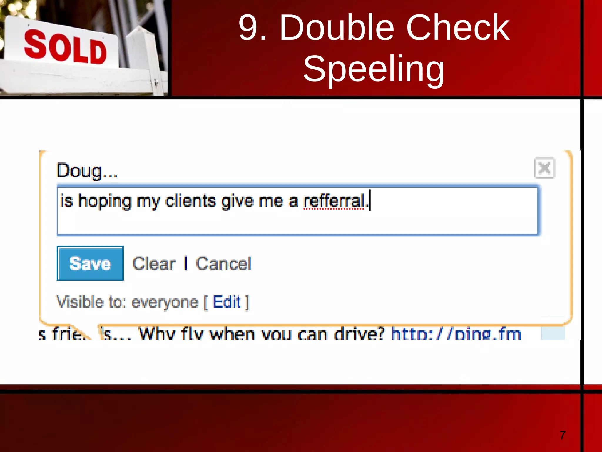 9. Double Check Speeling 