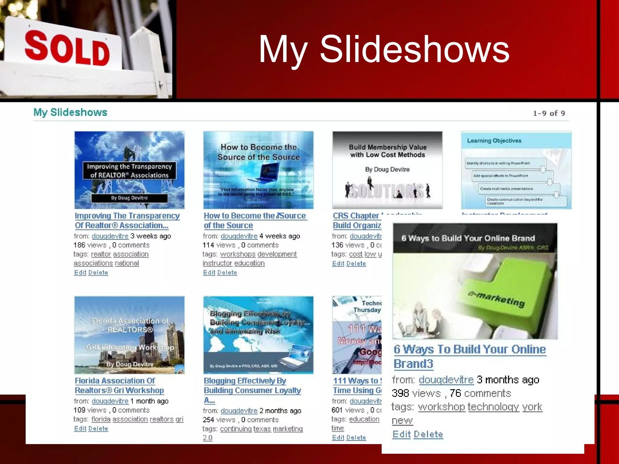 My Slideshows 