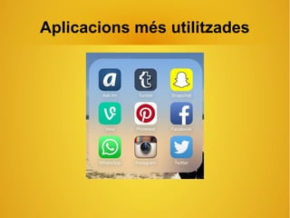 Aplicacions més utilitzades
 