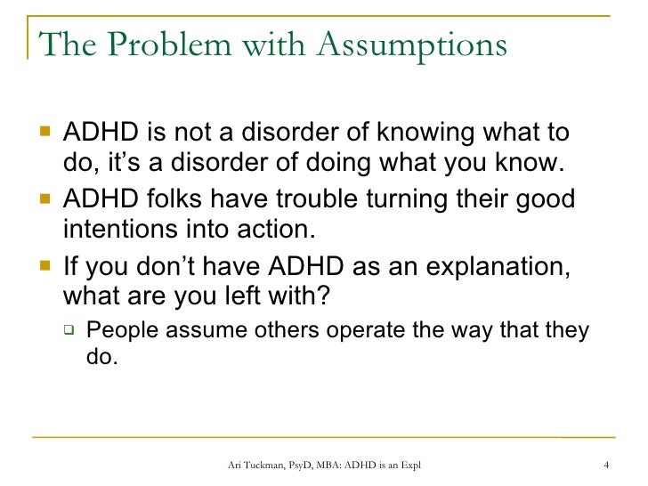 ADHD is an Explanation, Not an Excuse