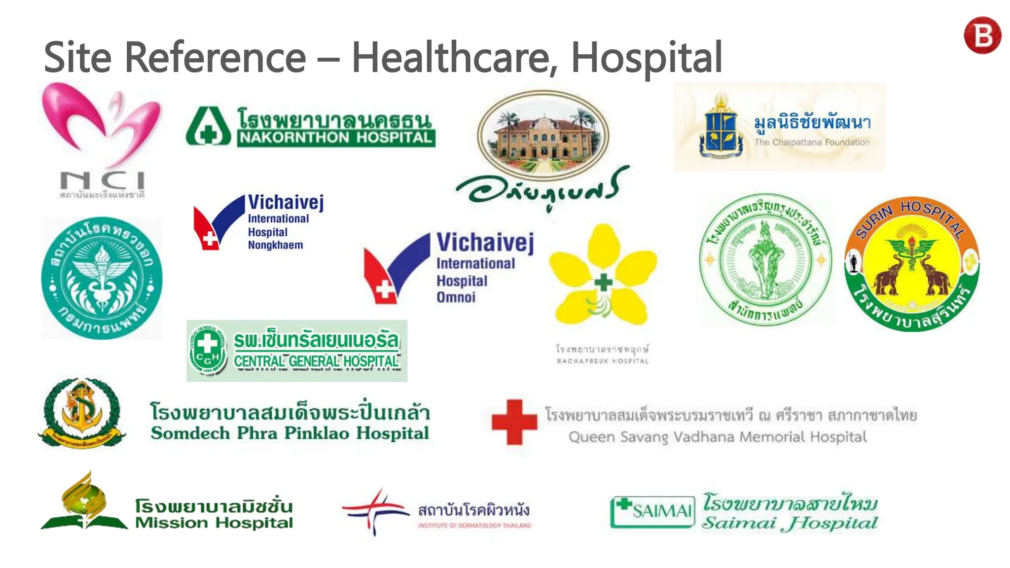 Site Reference – Healthcare, Hospital
 