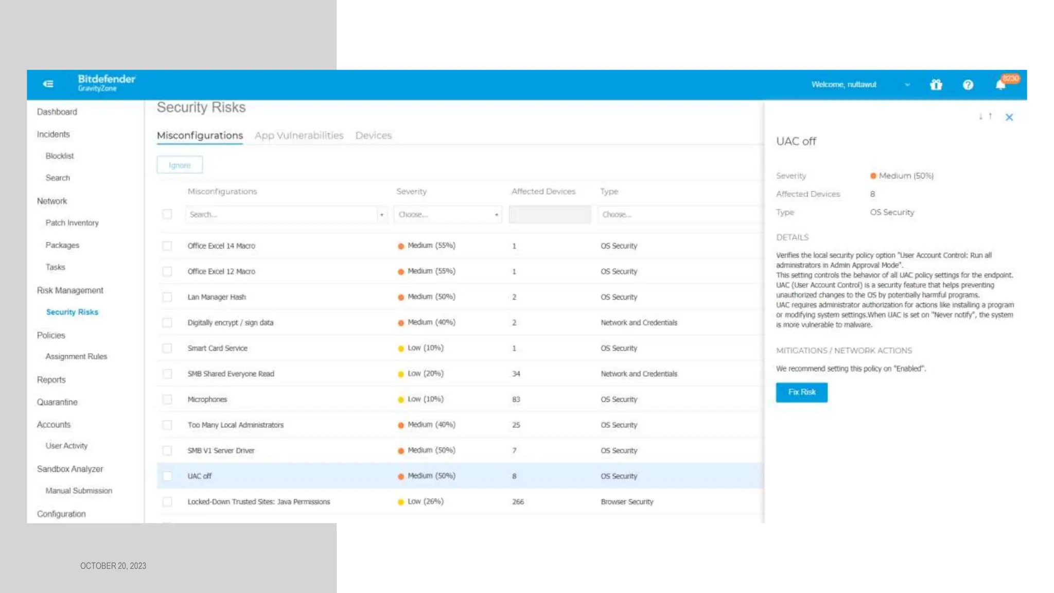 OCTOBER 20, 2023
Vulnerabilities
 
