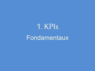 1. KPIs
Fondamentaux
 