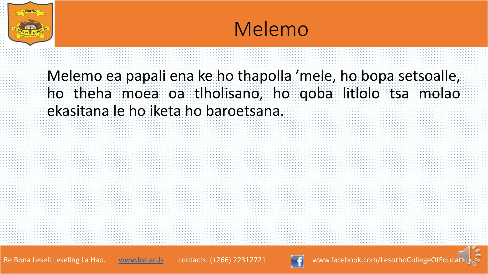 Mokhibo oa Sesotho | PPTX