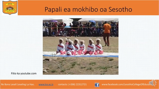 Mokhibo oa Sesotho | PPTX | Africa Travel | Travel Locations