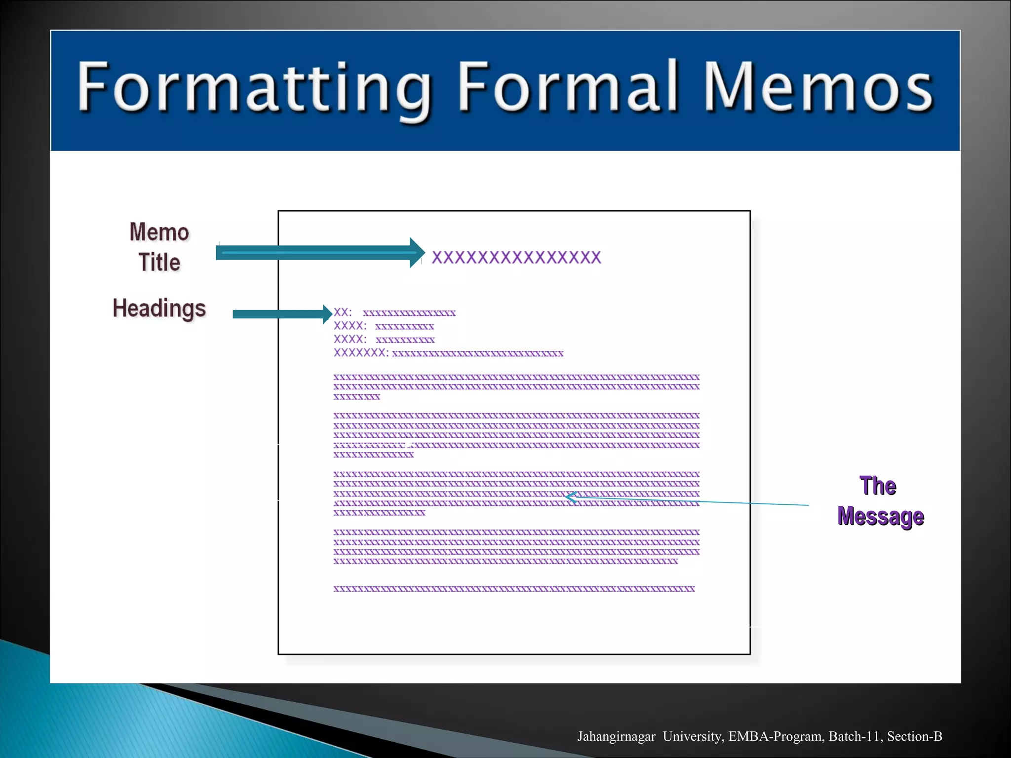 Jahangirnagar University, EMBA-Program, Batch-11, Section-B
TheThe
MessageMessage
 