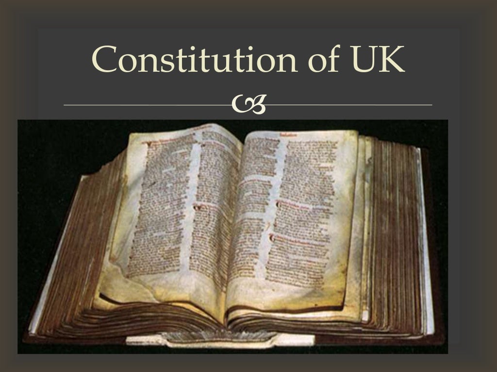 Presantation, Separation of uk constitution