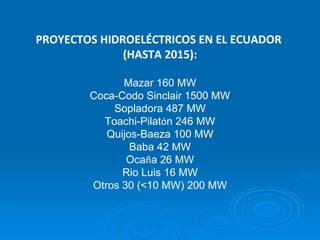 Presas y embalses