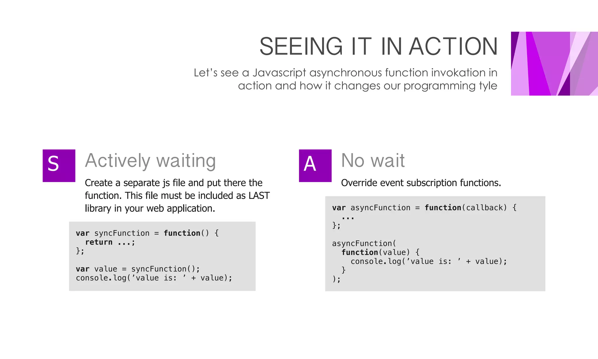 The Asynchronous Pattern (for beginners) | PPT