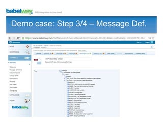 Demo case: Step 3/4 – Message Def.

 