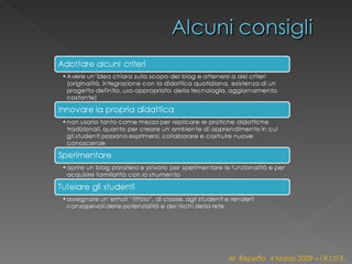 M. Repetto  4 Marzo 2009 – I.R.I.D.E. 