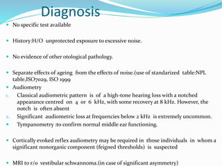 Presbycusis and noise induced hearing loss | PPTX