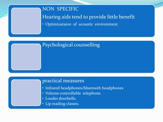 Presbycusis and noise induced hearing loss | PPTX