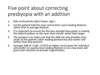 Presbyopia by Juned ppt. | PPT