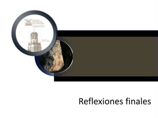 Reflexiones finales
 