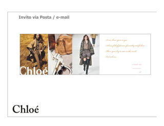 Invito via Posta / e-mail
 