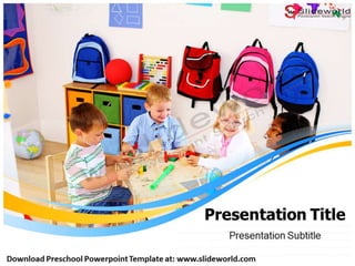 Preschool Powerpoint Template - Slide World