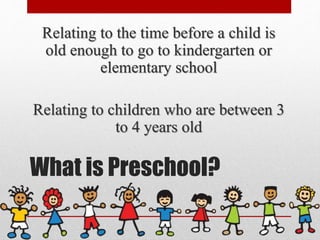 Preschool report