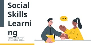 Preschool Social Learning Skills Presentation | PPTX