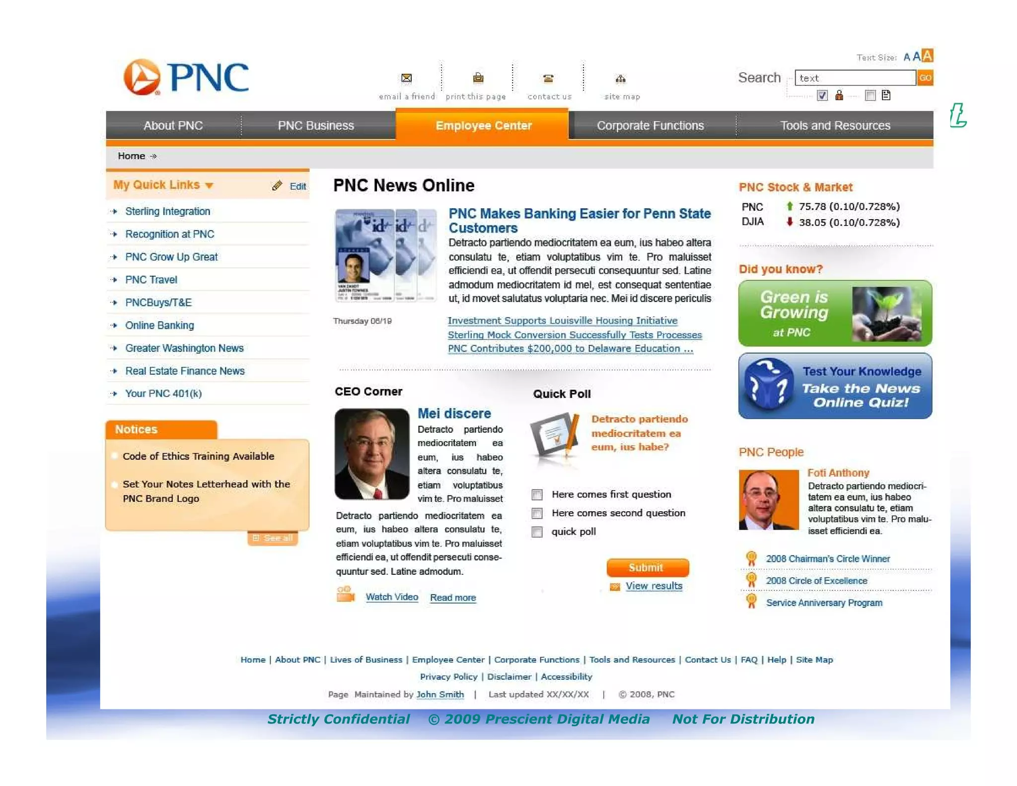 Strictly Confidential   © 2009 Prescient Digital Media   Not For Distribution
 