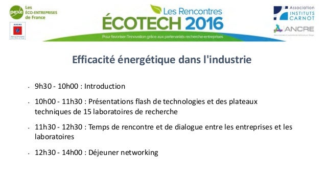 Rencontres efficacite energetique