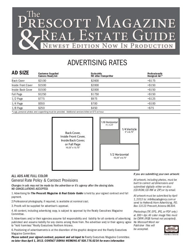 price sheet