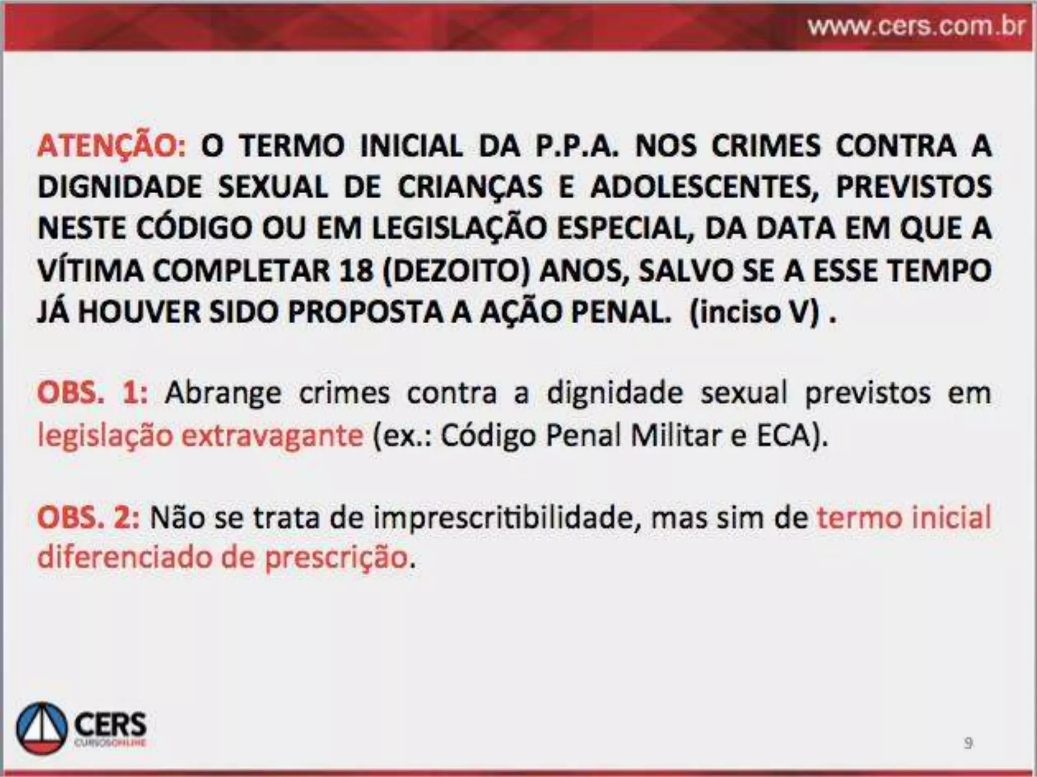 Prescrição codigo penal rogerio sanches revisão 29set 2013