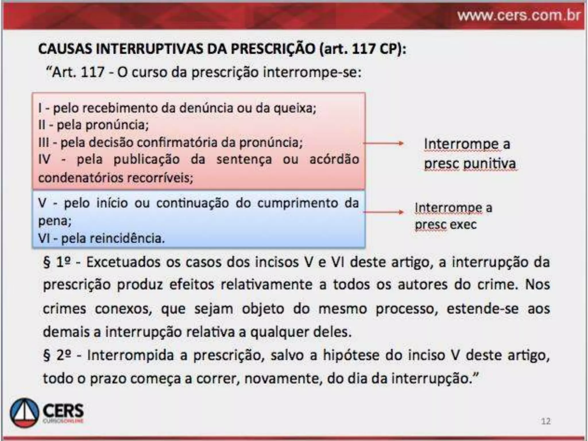 Prescrição codigo penal rogerio sanches revisão 29set 2013