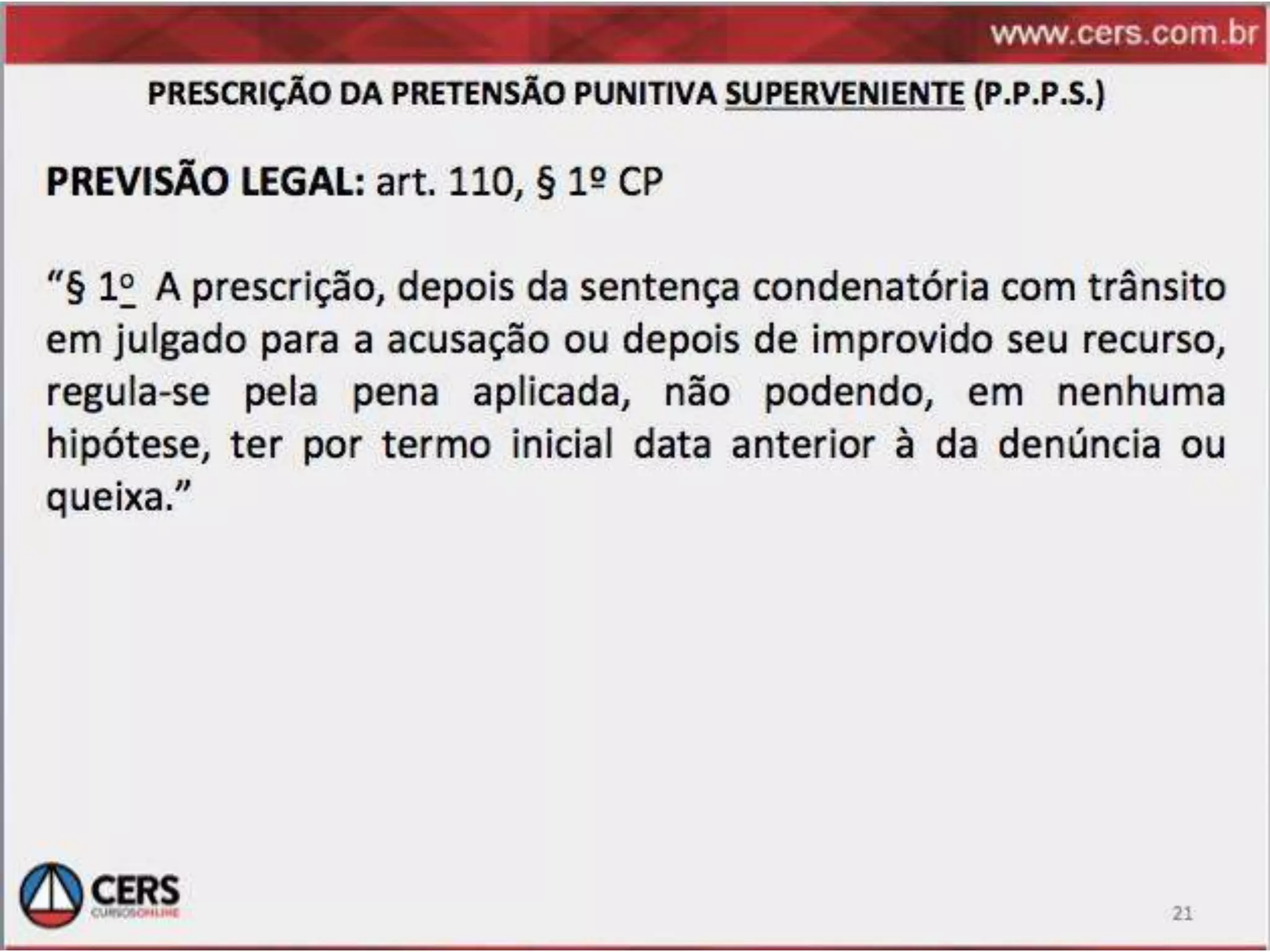 Prescrição codigo penal rogerio sanches revisão 29set 2013