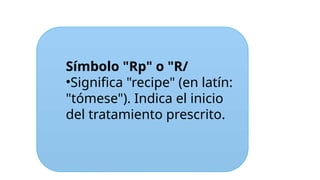 Understanding the Medical Prescription Symbol 'Rp' and Its Meaning | PPTX