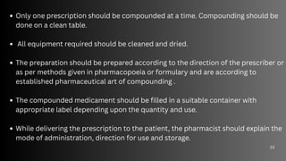 Comprehensive Guide to Prescription Writing and Dispensing in Clinical ...