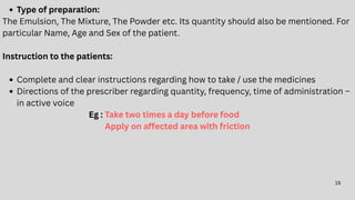 Comprehensive Guide to Prescription Writing and Dispensing in Clinical ...