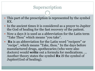 Prescription | PPTX
